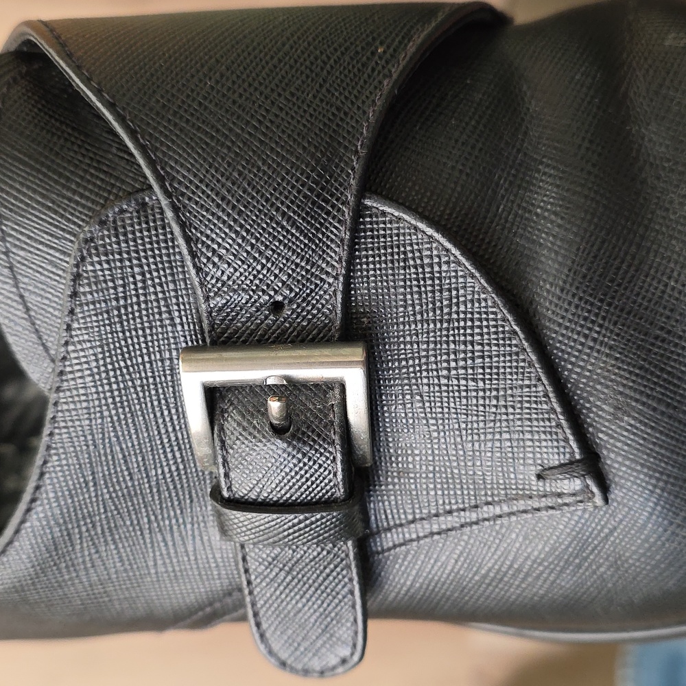 Prada Black Buckled Shoes Size 12 Immaculate Condition Soft Leather - Picture 6 of 9